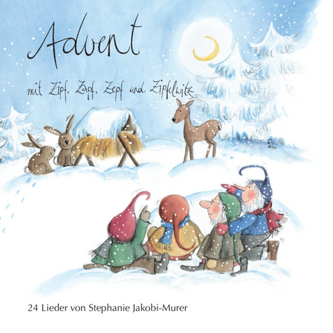 Advent mit Zipf, Zapf, Zepf und Zipfelwitz / 24 Lieder in Hochdeutsch, Audio-CD - 