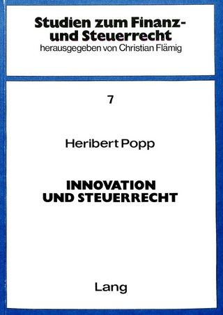 Innovation und Steuerrecht