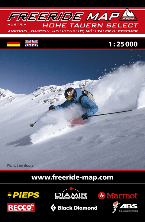 Freeride Map Hohe Tauern Select / Ankogel, Gastein, Heiligenblut, M&ouml;lltaler Gletscher