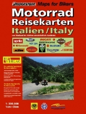 Motorrad Reisekarten Italien / Italy - von Mailand bis Sizilien einschlie&szlig;lich Sardinien