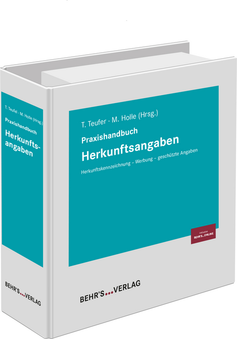 Herkunftsangaben - Madeleine Altenhein, Dr. Andreas Kiontke, Caspar von der Crone, Dr. Matthias Keller, Dr. Axel Preu&szlig;, Dr. Kirstin Schneehagen, Dr. Johannes Hielscher, Dr. Daniel Kadow, Hildegard Sch&ouml;llmann