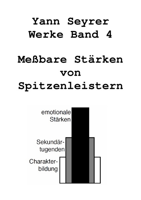 Gesammelte Werke / Werke Band 4, Me&szlig;bare St&auml;rken von Spitzenleistern - Yann Seyrer