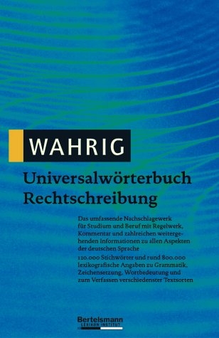 Wahrig Universalw&ouml;rterbuch Rechtschreibung