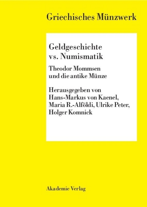 Geldgeschichte vs. Numismatik - 