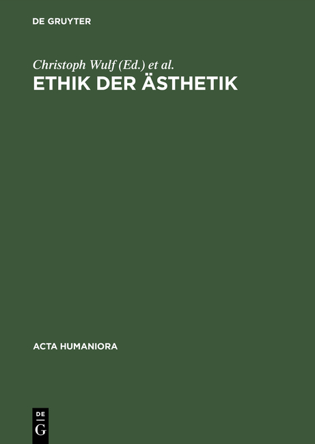 Ethik der Ästhetik - 