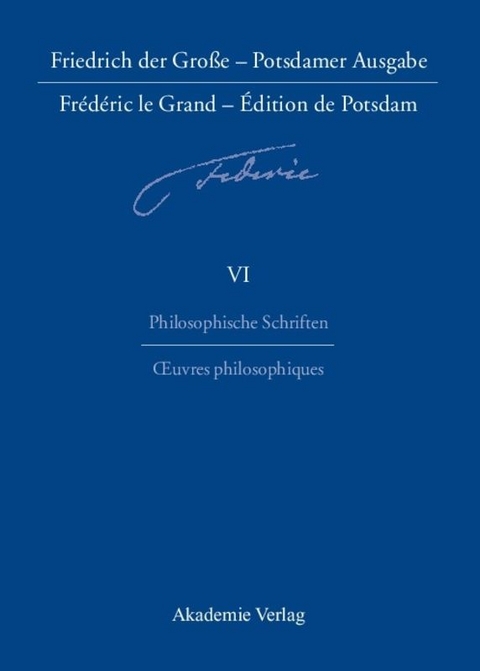 Philosophische Schriften - Oeuvres philosophiques - 