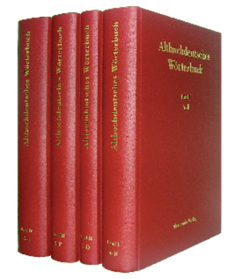 Althochdeutsches W&ouml;rterbuch / Althochdeutsches W&ouml;rterbuch. Band I: A&ndash;B - 