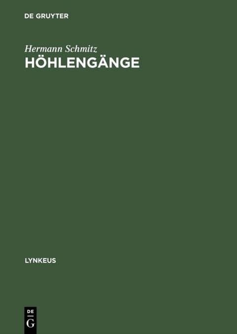 H&ouml;hleng&auml;nge - Hermann Schmitz