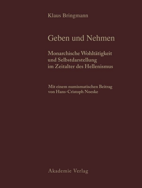 Historische und arch&auml;ologische Auswertung - Klaus Bringmann, Barbara Schmidt-Dounas