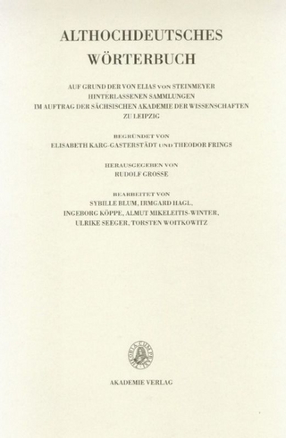 Althochdeutsches Wörterbuch / Band V: K-L, 1./2. Lieferung (K bis kezzil)