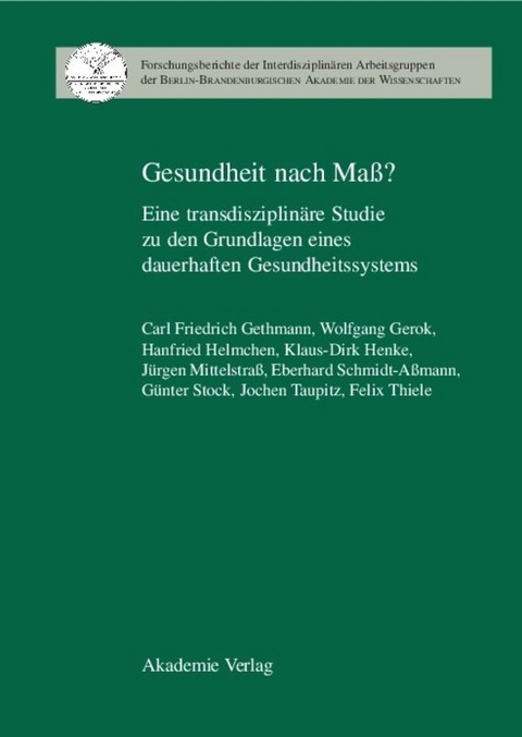 Gesundheit nach Ma&szlig;? - 