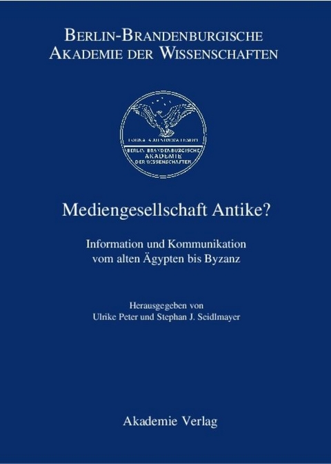 Mediengesellschaft Antike? - 