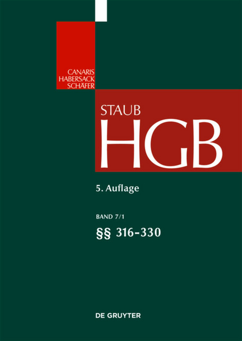 Handelsgesetzbuch / &sect;&sect; 316-330 - 
