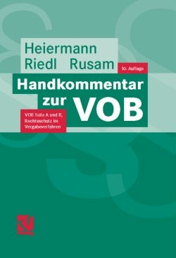 Handkommentar zur VOB