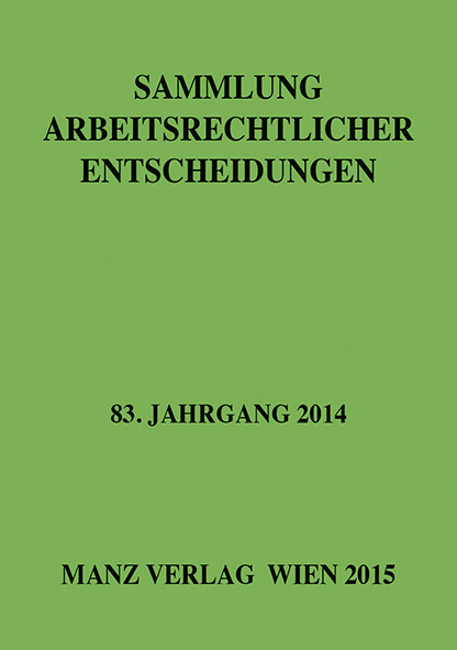 Sammlung arbeitsrechtlicher Entscheidungen - 