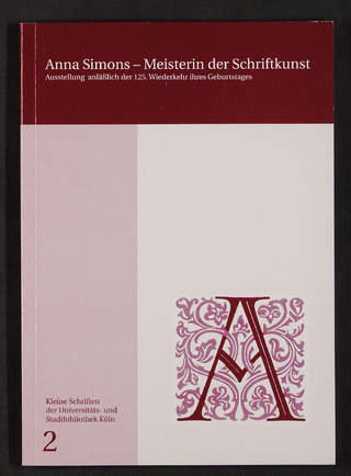 Anna Simons, Meisterin der Schriftkunst (1871-1951)
