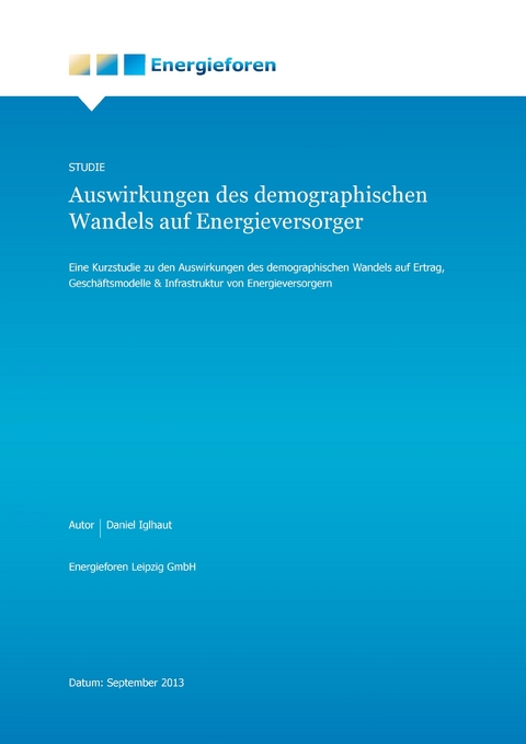 Auswirkungen des demografischen Wandels auf Energieversorger - Daniel Iglhaut