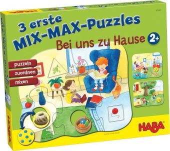 3 erste Mix-Max-Puzzles Bei uns zu Hause (Kinderpuzzle)