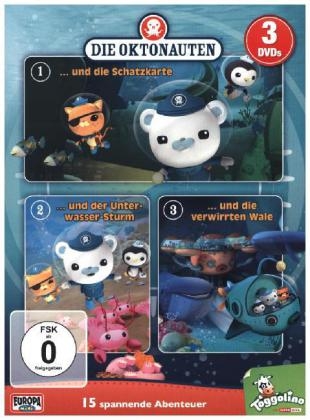 Die Oktonauten, 3er Box. Folge.1-3, 3 DVDs