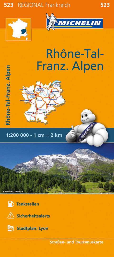 Michelin Rhonetal - Franz&ouml;sische Alpen