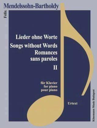 Lieder ohne Worte, für Klavier. Bd.2