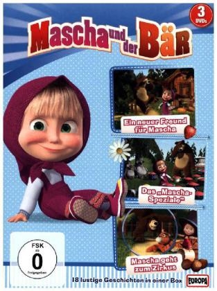 Mascha und der Bär. Folge.1,2,4, 3 DVDs