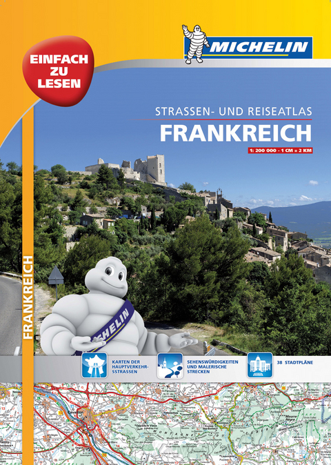 Michelin Stra&szlig;en- und Reiseatlas Frankreich mit Spiralbindung - 