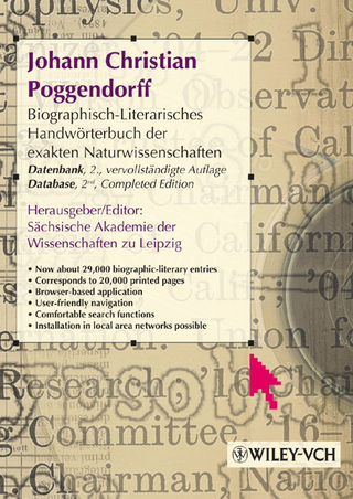 J. C. Poggendorff - Biographisch-literarisches Handwörterbuch der exakten Naturwissenschaften