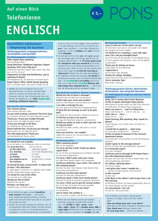 PONS auf einen Blick! Telefonieren Englisch