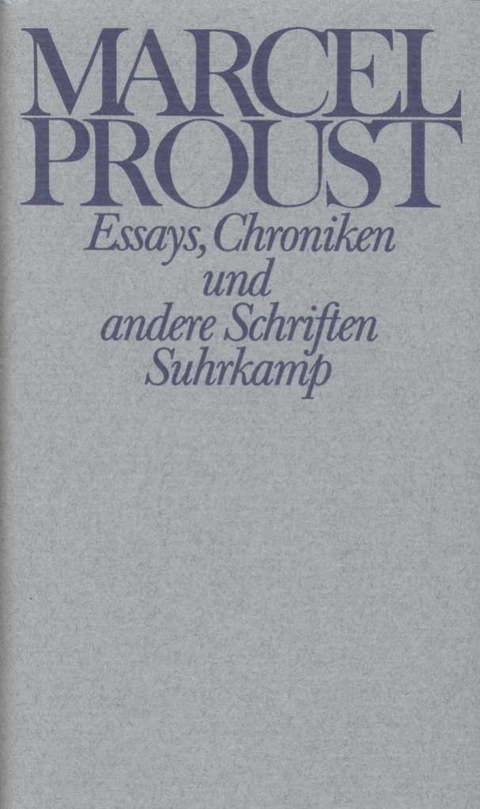 Werke. Frankfurter Ausgabe - Marcel Proust