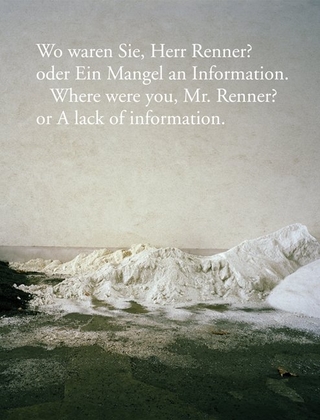 Wo waren Sie, Herr Renner? oder ein Mangel an Information