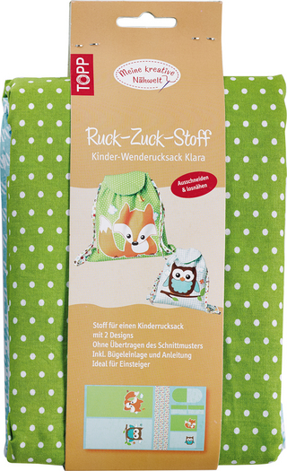 Ruck-Zuck-Stoff Kinder-Wenderucksack Klara