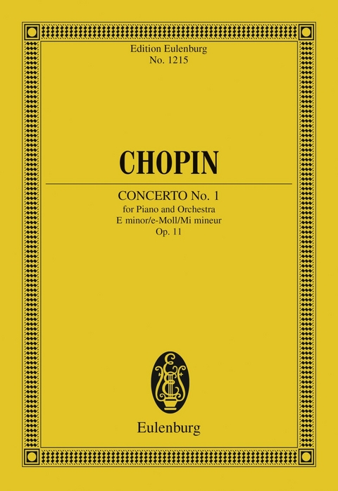 Piano Concerto No. 1 E minor - Fr&eacute;d&eacute;ric Chopin