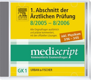 MEDISCRIPT-CD-ROM GK1, Physikum 3/96-3/05, Erster Abschnitt der Ärztlichen Prüfung 8/05-8/06