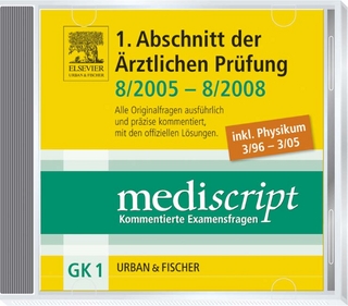 Mediscript 1. Abschnitt der Ärztlichen Prüfung 8/05-8/08 CD-ROM, inkl. Physikum 3/96-3/05