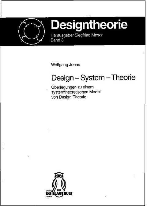 Design - System - Theorie - Wolfgang Jonas