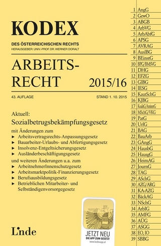KODEX Arbeitsrecht 2015/16