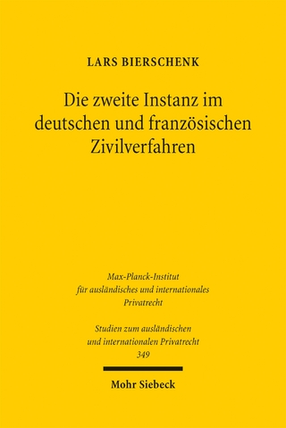 Die zweite Instanz im deutschen und französischen Zivilverfahren