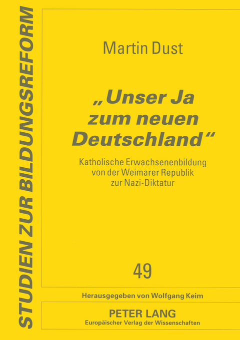 «Unser Ja zum neuen Deutschland» - Martin Dust