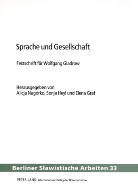 Sprache und Gesellschaft - 