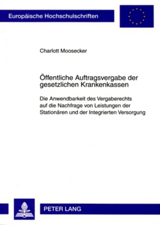Öffentliche Auftragsvergabe der gesetzlichen Krankenkassen