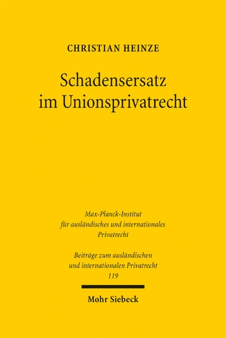 Schadensersatz im Unionsprivatrecht