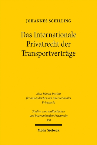 Das Internationale Privatrecht der Transportverträge