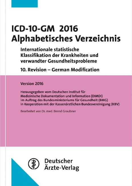 ICD-10-GM 2016 Alphabetisches Verzeichnis
