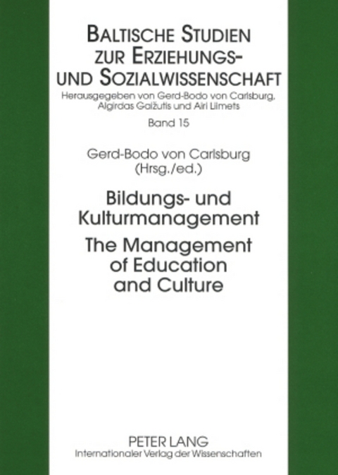 Bildungs- und Kulturmanagement- The Management of Education and Culture - 