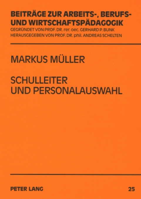 Schulleiter und Personalauswahl - Markus M&uuml;ller