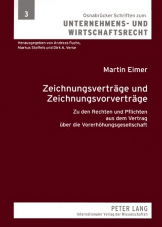 Zeichnungsverträge und Zeichnungsvorverträge