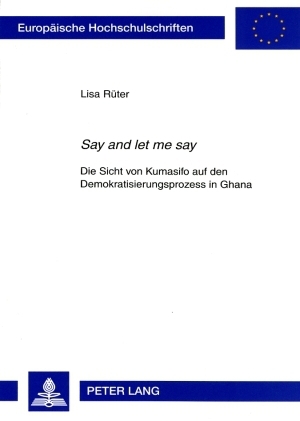 &laquo;Say and let me say&raquo; - Lisa R&uuml;ter