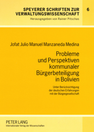 Probleme und Perspektiven kommunaler Buergerbeteiligung in Bolivien