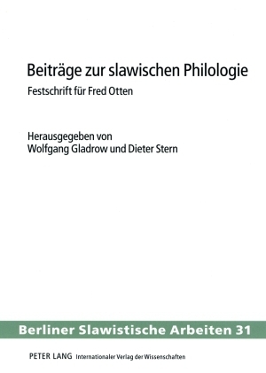 Beiträge zur slawischen Philologie